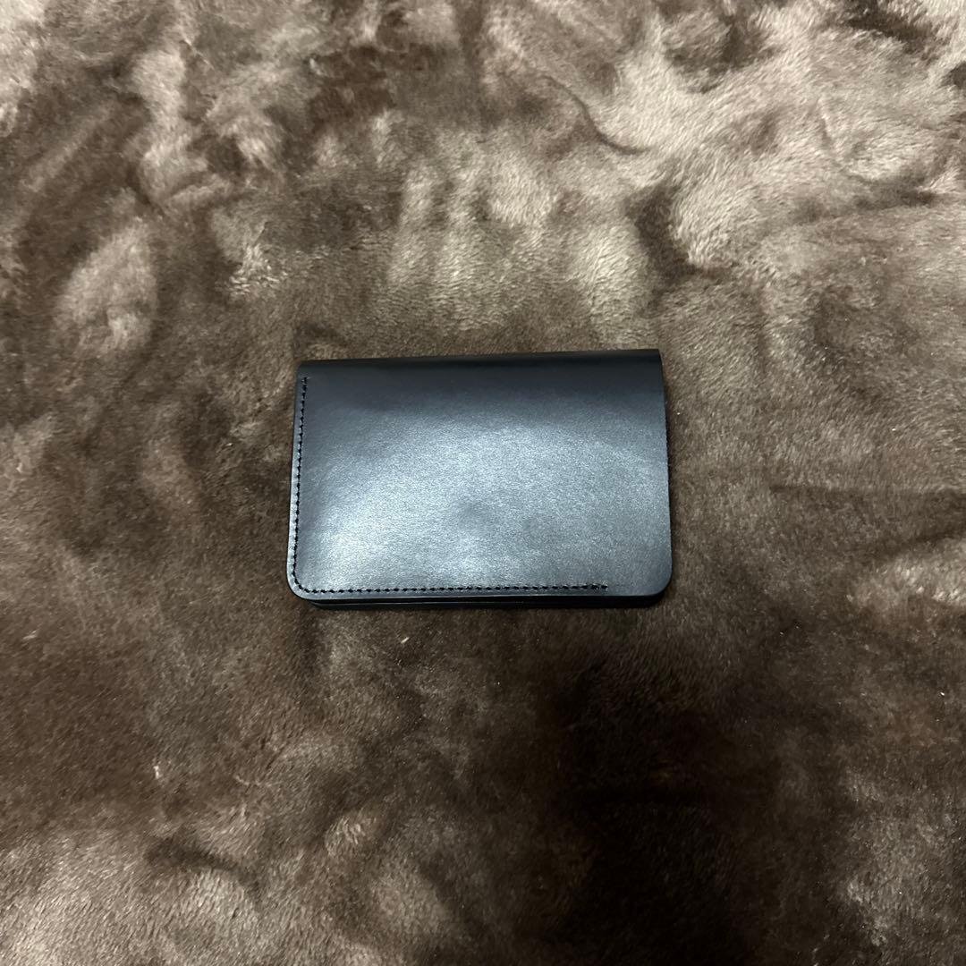 forme フォルメ ショートウォレット イルチア ブラック ボックスカーフ 黒